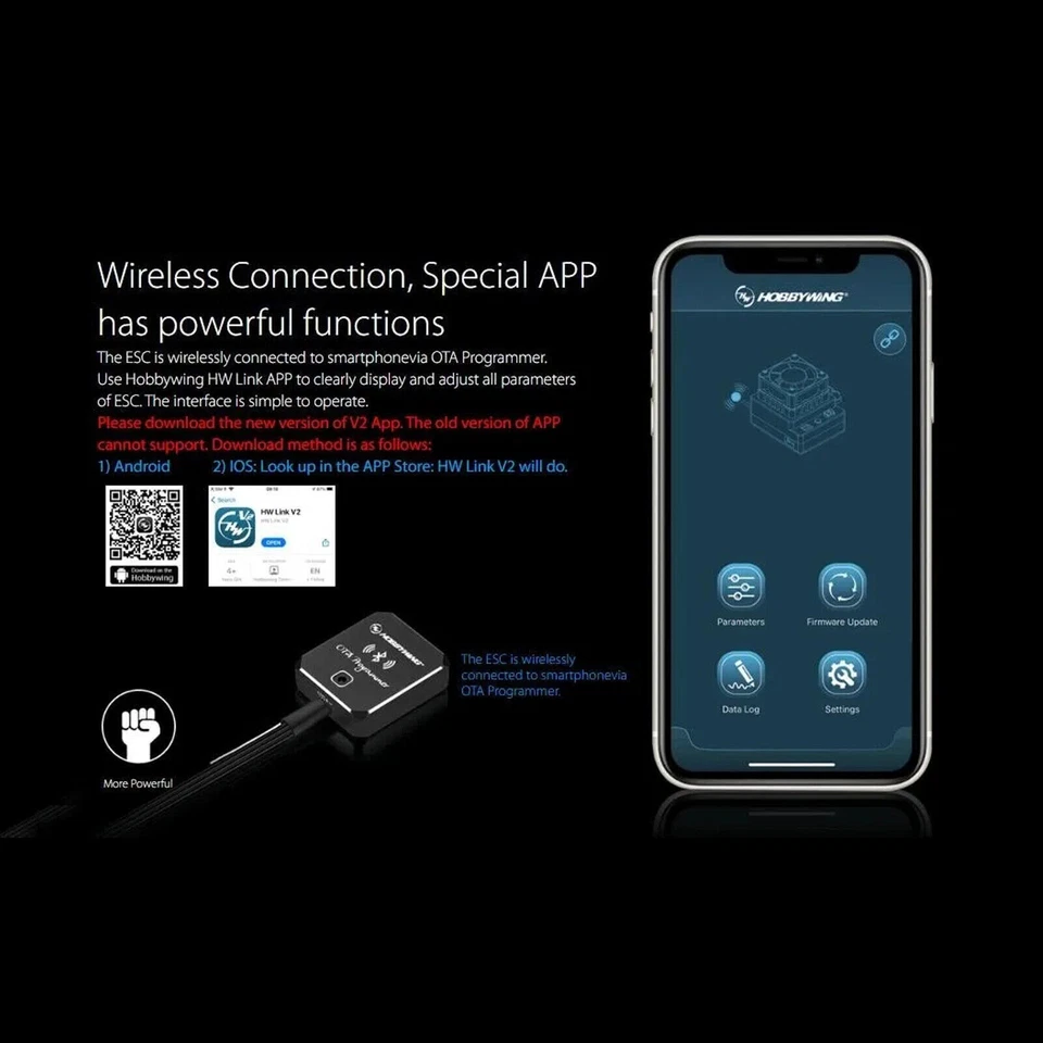 Hobbywing OTA Programmer Bluetooth Module for Xerun Ezrun Platinum Seaking ESCL6 - Image 4 of 4