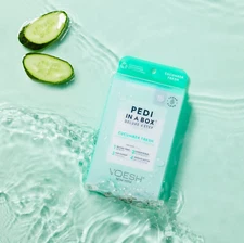 Voesh Pedi Deluxe 4 Steps PACK OF 10 - Cucumber Fresh