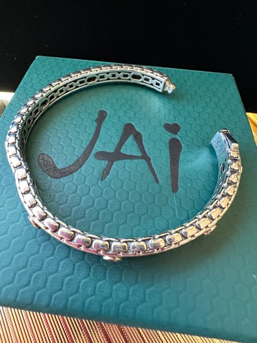 JAI by John Hardy Sterling Silver Eternity (Citrine) Bangle Size Average - Picture 7 of 10