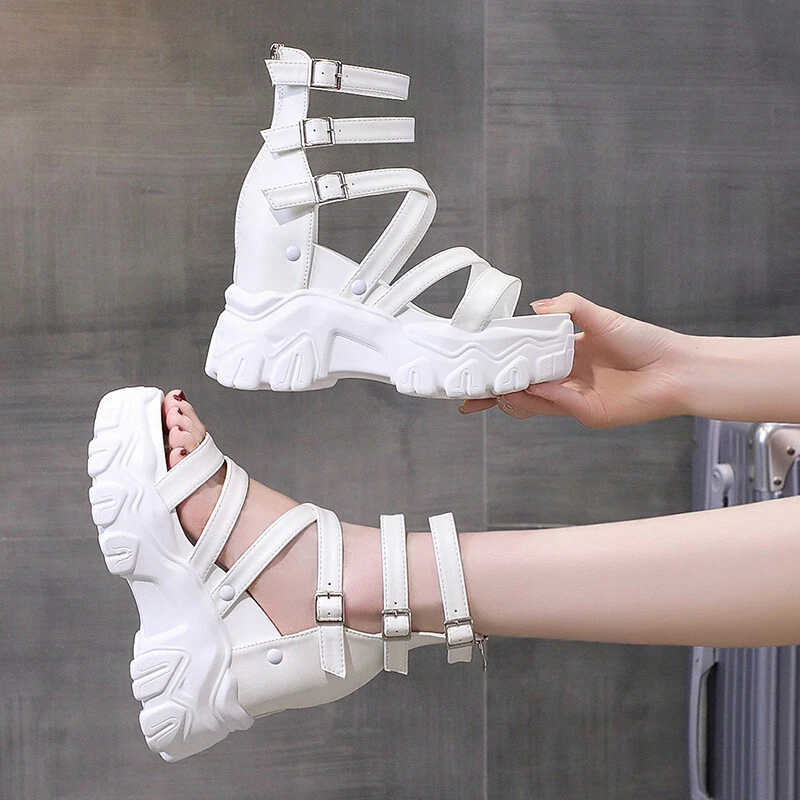 High top platform sandals clearance