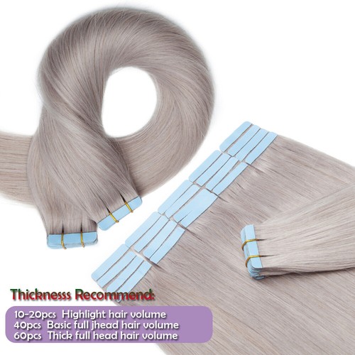 Clearance 40Pcs 100G Thick Tape In Remy Human Hair Extensions Wefts Full Head UK - Picture 55 of 74