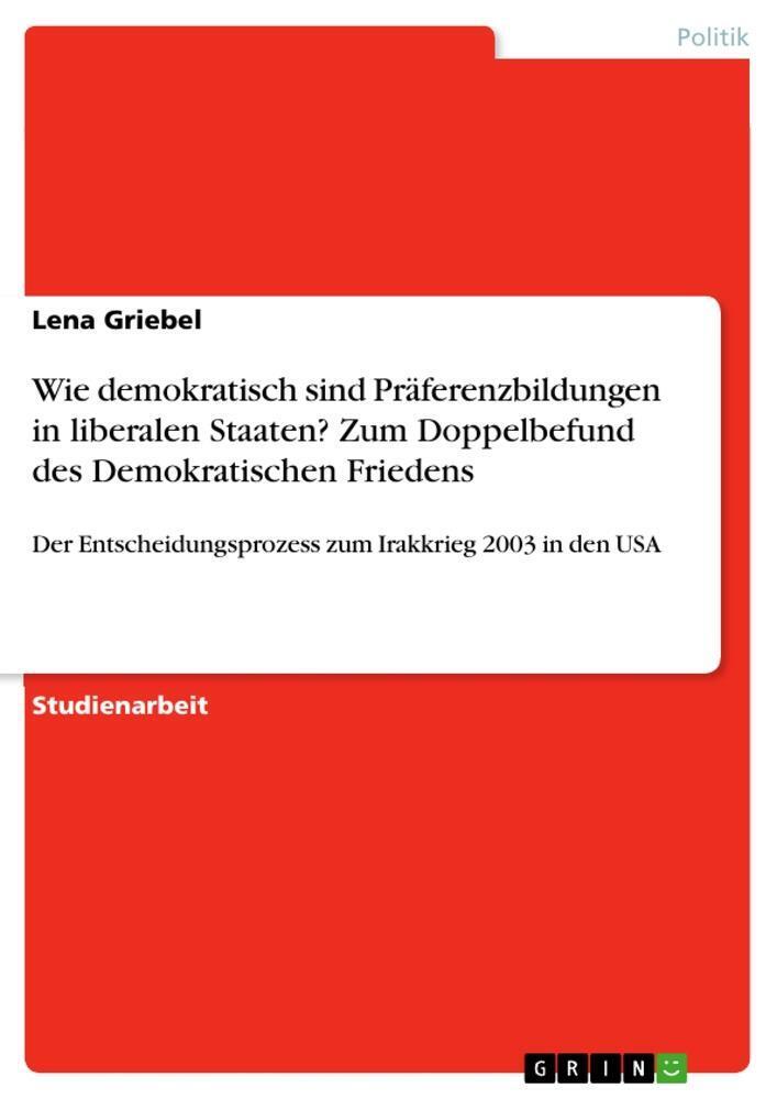 Thumbnail - Wie Demokratisch Sind Präferenzbildungen In Liberalen Staaten? Zum...
