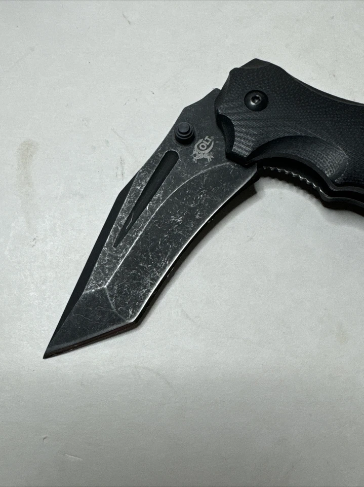 Cuchillo de bloqueo táctico negro COLT #CT639 Foto 3 de 4