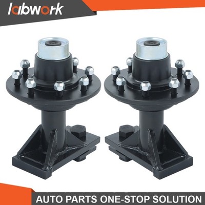 Labwork 8 × 6.5 Lug Shipping Container Wheels and Bolt-On Spindle Kit w/o Handle