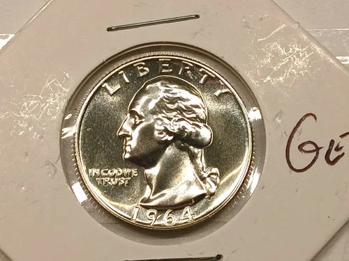 1964 (P) Washington Quarte Gem Proof 90% Silver Beautiful and Unique!