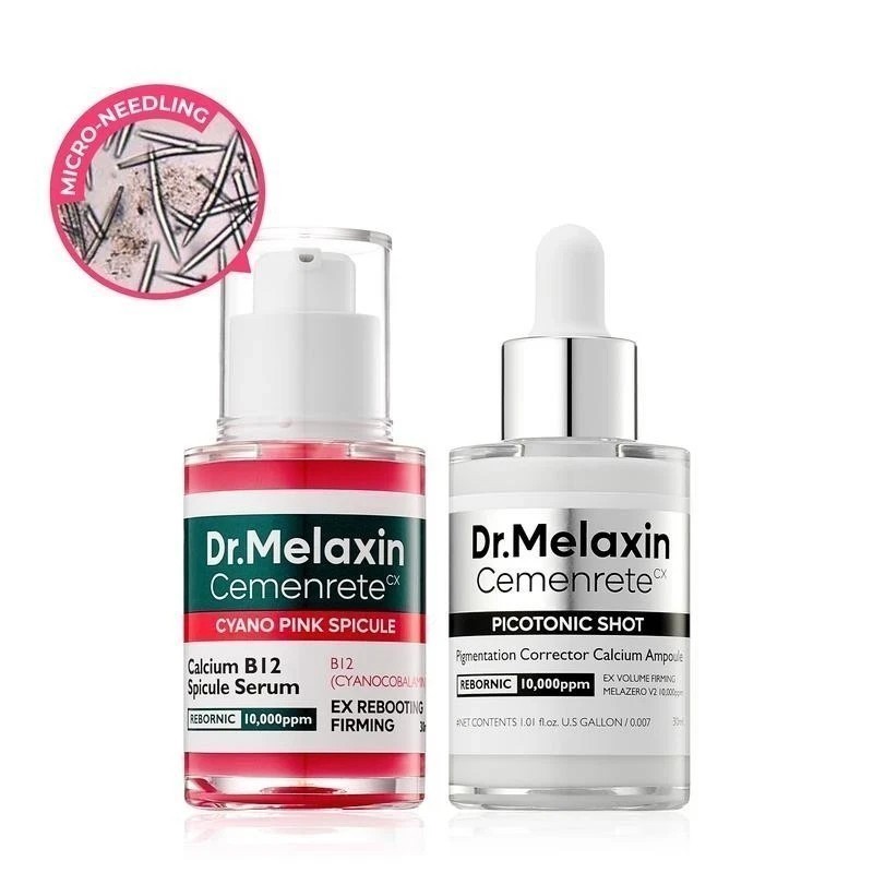 Dr.Melaxin Cemenrete Cyano Pink Spicule Serum with Calcium skin care  Two set US