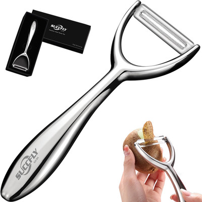 SUCCFLY Vegetable Peeler Stainless Steel, Premium Potato Peelers for Kitchen, Ve