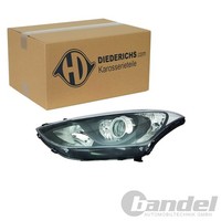 Diederichs Halogen Scheinwerfer Mit LWR Schwarz Links FüR Hyundai I30 | 6836085