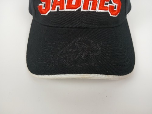 Buffalo Sabers Drew Pearson Mütze schwarz Vintage verstellbar gesticktes Logo NHL - Bild 8 von 17