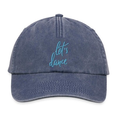 Gestickte Let s Dance Typo Für Tanzlustige Und Freigeister Relaxed Vintage Cap