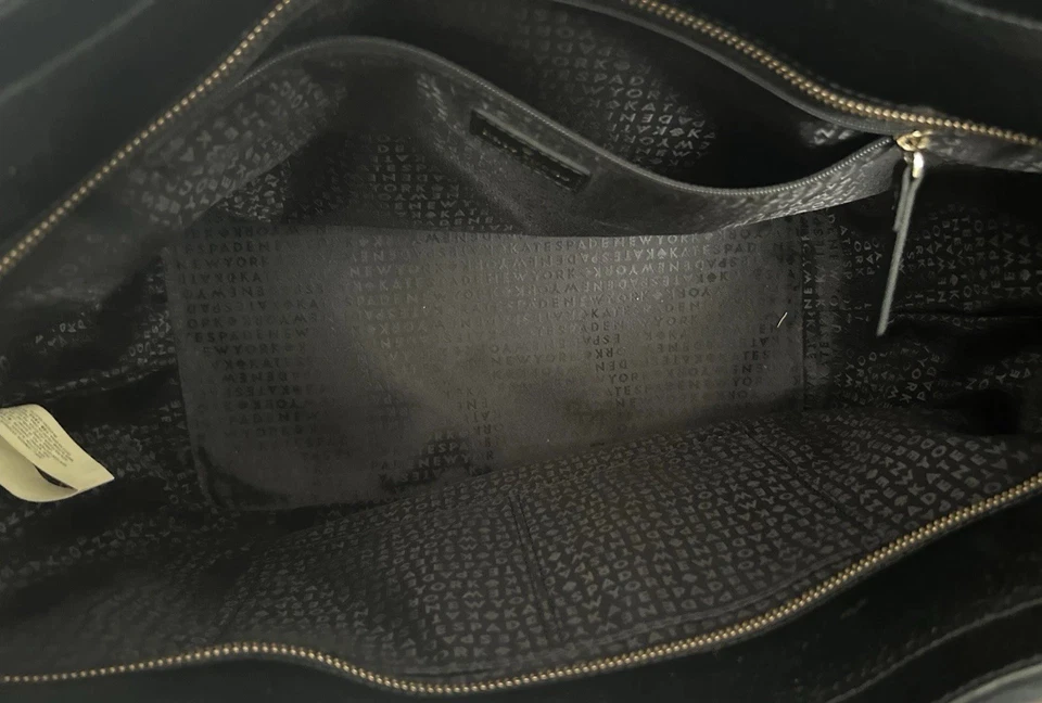 Kate Spade Wellesley Plaid Harmony Tote Shoulder Bag Red, Black - Image 3 of 3