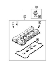Genuine Mopar 2016 Dodge Dart Front Engine Cylinder Head Cover 5047543ah Genuine Mopar 2016 Dodge Dart Front Engine Cylinder Head Cover 5047543ah