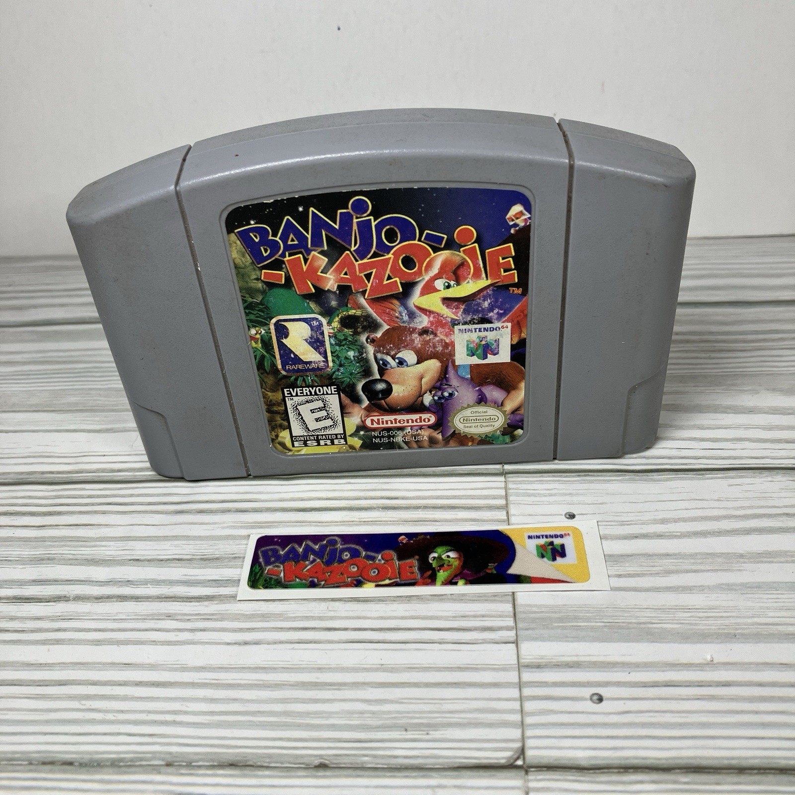 Banjo-Kazooie (Nintendo 64, N64 1998) AUTHENTIC Cartridge Tested Banjo