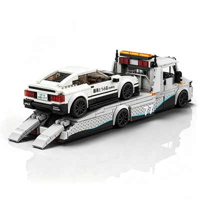 #ad Sprinter Modified Trailer 8 Compartment Race Car Transport Truck Building Blocks $49.39
