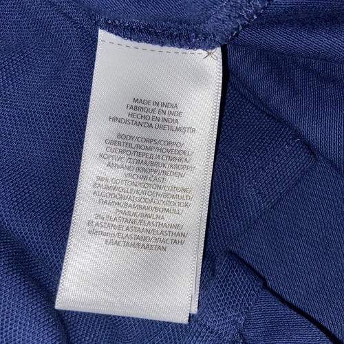 Polo Ralph Lauren Shirt Dress Girls Medium 8/10 Stretch Blue L20 - Picture 9 of 9