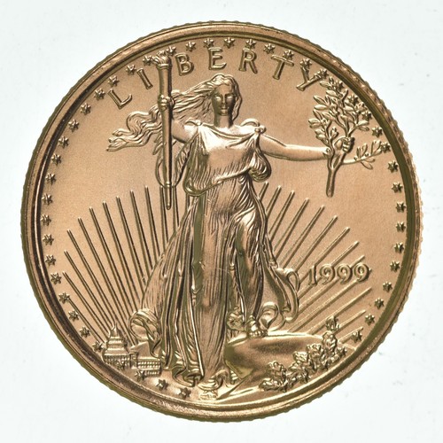 1999 $5 American Gold Liberty 1/10 Oz US Gold Coin *590