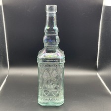 Iridescent Glass Bottle Decorative Display Barware Whiskey Bottle Shape
