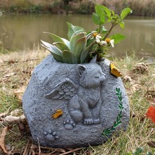 Memorial Stone for Cat Cat Grave Marker for Backyard Garden Cat Lovers