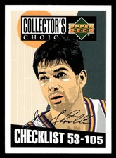 John Stockton 1994 Collector's Choice #208 Utah Jazz Silver Signature