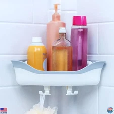 SlipX Solutions Adjustable Corner Shower Caddy - Sturdy Organizer with Suction