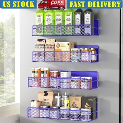 Magnetic Spice Rack Organizers Tiered Storage Solution Kitchen Laundry & RV New