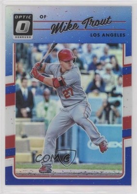 2017 Panini Donruss Optic Blue Prizm 23/149 Mike Trout #107 b4d