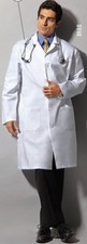 Fashion Seal Healthcare Men's Knee Length Lab Coat
