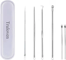 6PCS Blackhead Remover, Extractor, Pimple Silver 
