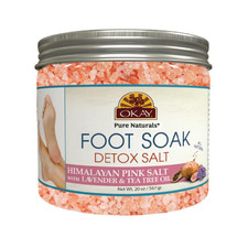 Foot Soak Detox Salt - Foot Soaking Salts for Dry Cracked Feet with Tea Tree Oil