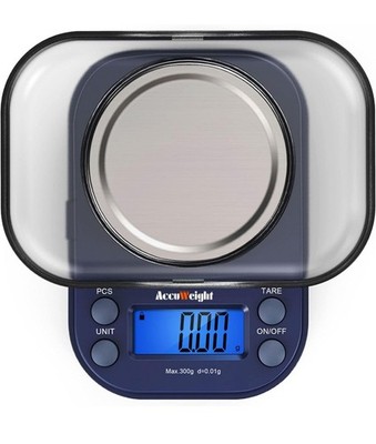 Waage 300G LCD Mini Präzisionswaage Edelstahl Multifunktional Tragbar