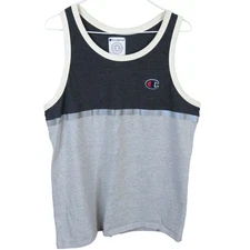 Champion Big C Logo Color Block Tank Top - Men's L