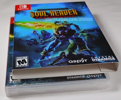 Legacy of Kain: Soul Reaver 1 & 2 Remastered NINTENDO SWITCH Game #'d Slipcover - Picture 6 of 7