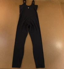 Lululemon Womens Size 6 Black Fitted Align Sleeveless 25" Inseam Bodysuit *Flaw