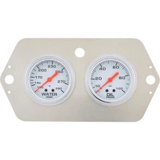Speedway 2-5/8 Inch Oil Pressure and Water Temp Gauge Set