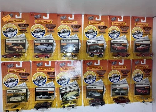 Vintage Matchbox Car & Driver Cars & Collector Cards Series l Complete Set 12