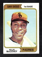 1974 Topps Baseball Card #250 Willie McCovey HOF San Diego Padres VG-EX+