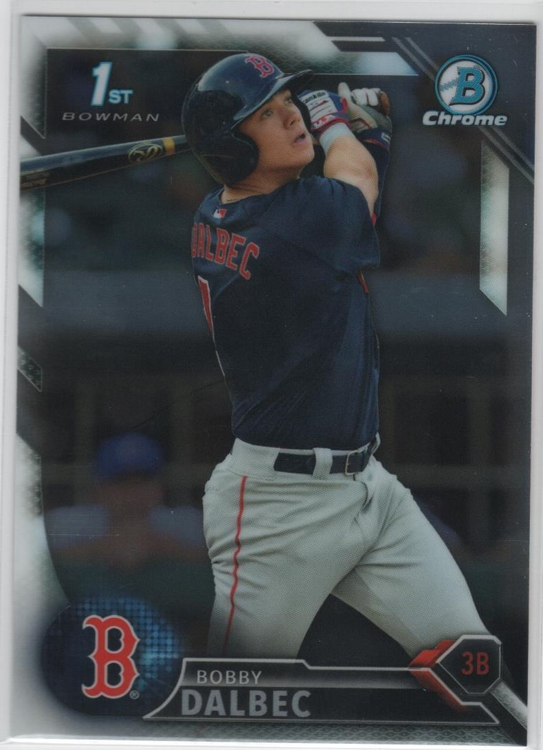 Bobby Dalbec 2016 Bowman Draft #BDC-99 Chrome Boston Red Sox