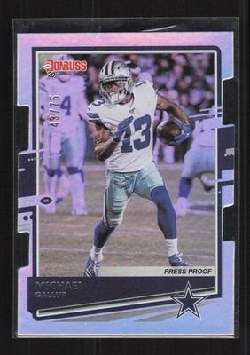 2020 Donruss #84 Michael Gallup Press Proof Die Cut Silver #/75