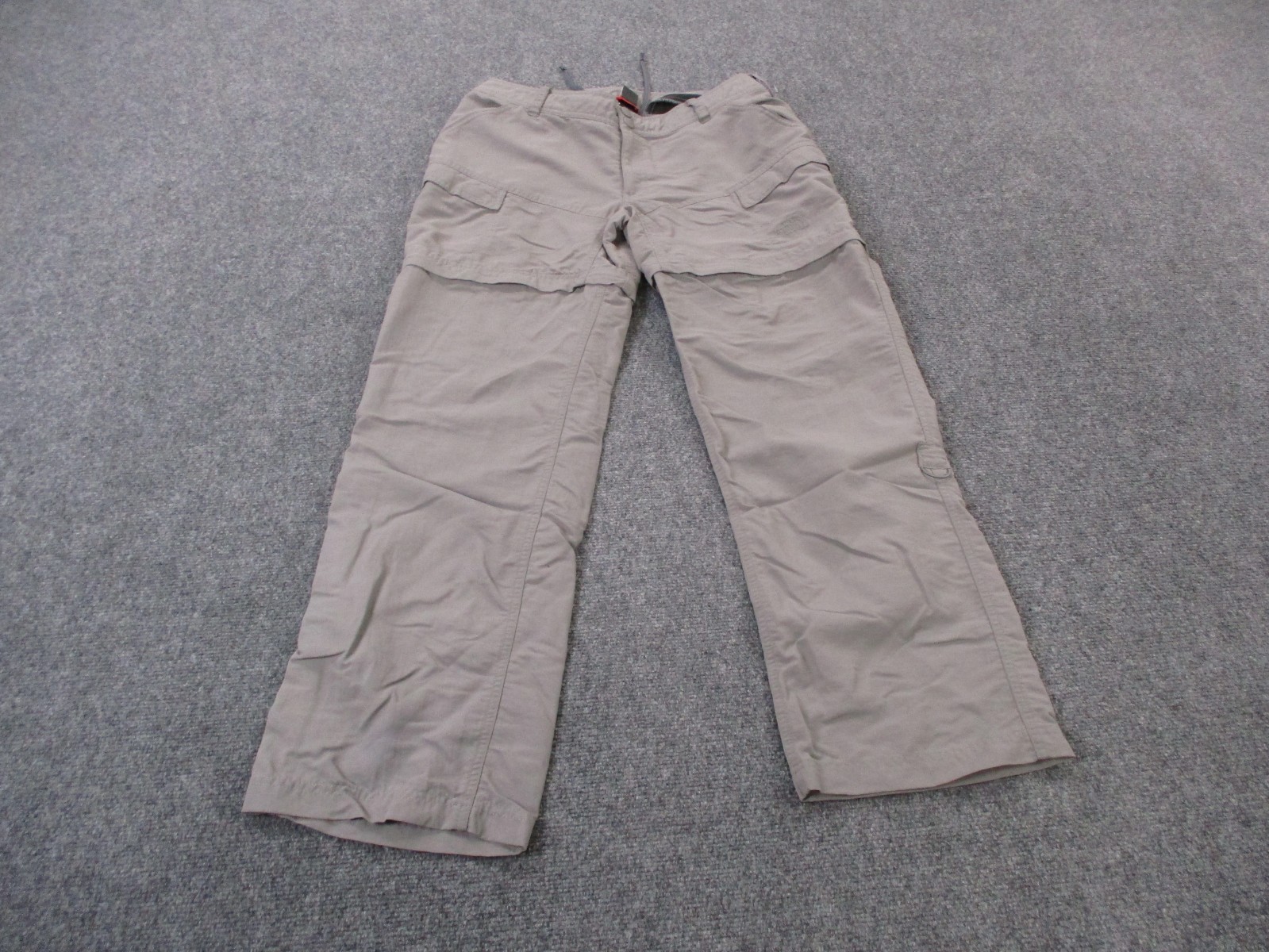North Face Pants Womens Gray 12 Fishing Nylon Cargo Convertible Outdoors Hiking