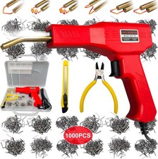 Plastic Welder Kit Soldering Hot Stapler Bumper Repair Welding Gun 1000 Staples