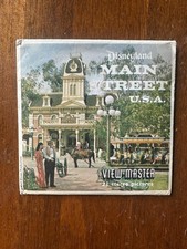 Viewmaster Disneyland Main Street U.S.A. 3d View-Master 3 Reel Packet - Vintage
