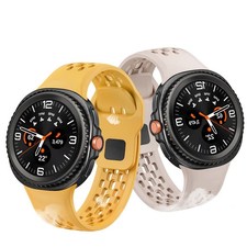 For Samsung Galaxy Watch 8 40/44mm Breathable Hole Design Silicone Sports Band