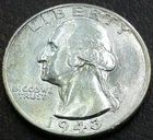 1943-P Washington Quarter — photo from another recent sale