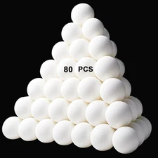 XIPEGPA 80 PCS Table Tennis Balls Ping Pong Balls 40 mm Entertainment Plastic Ba