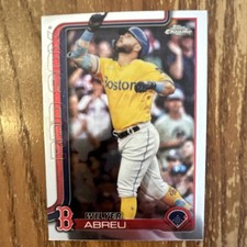 2025 Topps Chrome Update Wilyer Abreu #USC118 Boston Red Sox Baseball Base Set