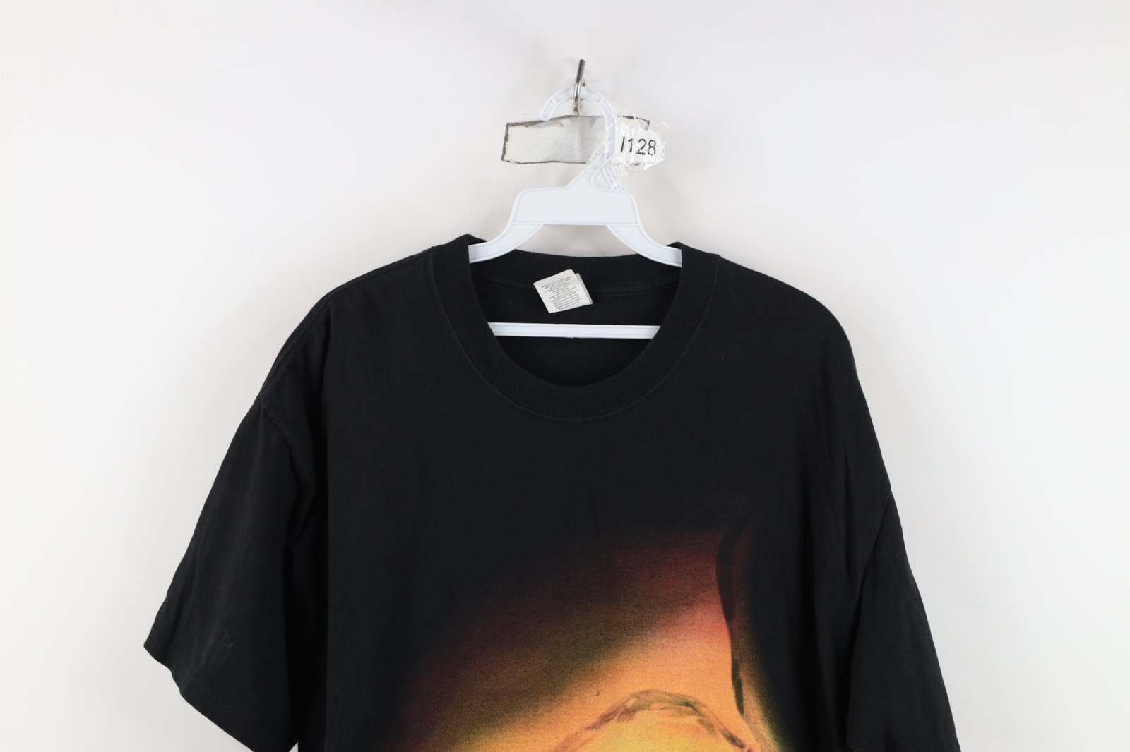 Vtg 90s Y2K Streetwear Mens L Faded All Over Print Canadian Club Whiskey T-Shirt image 2