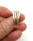 10K Yellow Gold Men's Etched Black Onyx Ring Size 9.25 8.6 Gr [R375] — photo 8