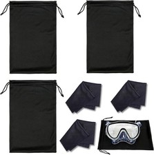 6pcs Ski Goggle Drawstring Bags  Glasses Cloth, Sunglasses Pouch Protective...
