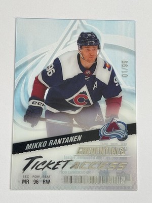 2024-25 Upper Deck Credentials Mikko Rantanen Acetate Ticket Access /99 #TA-MR