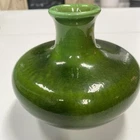 Pilkington Pottery Vase Green Glaze England Art Nouveau 1905-1913 READ
